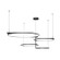 Serif LED Pendant in Black (347|MP84483BK)
