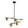 Jayden LED Chandelier in Black/Brushed Gold (347|CH96840BKBG)