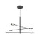Rotaire LED Chandelier in Black (347|CH90136BK)