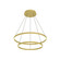 Cerchio LED Chandelier in Brushed Gold (347|CH87232BG)
