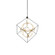 Monza LED Chandelier in Black/Antique Brass (347|CH19234BKAN)