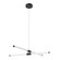 Akari LED Chandelier in Black (347|CH18537BK)