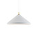Dorothy One Light Pendant in White With Gold Detail (347|493126WHGD)