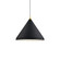 Dorothy One Light Pendant in Black With Gold Detail (347|492824BKGD)