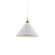 Dorothy One Light Pendant in White With Gold Detail (347|492814WHGD)
