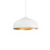 Helena One Light Pendant in White/Gold (347|49117WHGD)