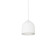 Helena One Light Pendant in White/Silver (347|49108WHSV)