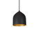 Helena One Light Pendant in Black/Gold (347|49108BKGD)