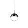 Pluto LED Pendant in Black Chrome (347|402801BCLED)