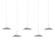 Royyo LED Pendant in Silver (240|RYPL5SWSIL)