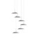 Royyo LED Pendant in Silver (240|RYPC6SWSIL)
