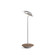 Royyo LED Desk Lamp in Silver/oiled walnut (240|RYOSWSILOWTDSK)