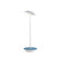 Royyo LED Desk Lamp in Matte white/azure felt (240|RYOSWMWTAZFDSK)
