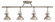 Hatteras Bay Four Light Rail Light in Polished Nickel (12|7704PN)