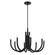 Odensa Eight Light Chandelier in Black (12|52550BK)