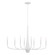 Deela Eight Light Chandelier in White (12|52528WH)