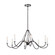 Freesia Eight Light Chandelier in Anvil Iron (12|52456AVI)