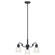 Aivian Three Light Chandelier in Black (12|52397BK)