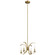 Cassadee Four Light Pendant/Semi Flush Mount in Brushed Natural Brass (12|52119BNB)