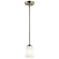 Tao One Light Mini Pendant in Brushed Nickel (12|44053NI)