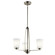 Tao Three Light Chandelier in Brushed Nickel (12|44050NI)