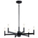 Erzo Six Light Chandelier in Black (12|43859BK)
