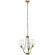 Thisbe Three Light Mini Chandelier in Natural Brass (12|43531NBR)