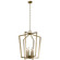 Abbotswell Six Light Foyer Pendant in Natural Brass (12|43495NBR)