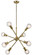 Armstrong Eight Light Chandelier in Natural Brass (12|43118NBR)