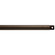 Accessory Fan Down Rod 36 Inch in Weathered Copper Powder Coat (12|360003WCP)