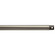 Accessory Fan Down Rod in Antique Pewter (12|360003AP)