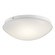 Ceiling Space LED Flush Mount in White (12|10755WHLED)