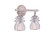 Brierfield Two Light Bath in Pearl Silver (33|6312PS)