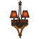 Aspen Two Light Wall Bracket in Natural Iron (33|5822NI)