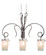 Tribecca Three Light Island Pendant in Pearl Silver (33|4300PSFROST)
