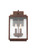 Chester Outdoor Two Light Wall Bracket in Copper Patina (33|403821CP)