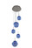 Meteor Five Light Pendant in Chrome (33|309541CHSAPPH)