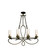 Grayson Six Light Chandelier in Heirloom Bronze (33|2673HB1100)