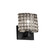 Wire Glass LED Wall Sconce in Brushed Nickel (102|WGL842730GRCBNCKLLED1700)