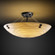 Porcelina LED Semi-Flush Mount in Matte Black (102|PNA965135WAVEMBLKF2LED33000)