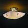 Porcelina Two Light Semi-Flush Mount in Brushed Nickel (102|PNA965025WAVENCKLF5)