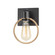 Volta One Light Wall Sconce in Matte Black w/ Brass Ring (102|NSH8901MBBR)