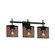 Wire Mesh Three Light Bath Bar in Matte Black (102|MSH841330MBLK)