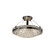 Veneto Luce Three Light Semi-Flush Mount in Matte Black (102|GLA968135LACEMBLK)