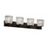 Veneto Luce Four Light Bath Bar in Dark Bronze (102|GLA892430LACEDBRZ)