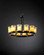 Veneto Luce LED Chandelier in Matte Black (102|GLA876816GLDCMBLKLED128400)