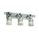 Veneto Luce Three Light Bath Bar in Brushed Nickel (102|GLA850316CLRTNCKL)