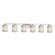 Veneto Luce LED Bath Bar in Brushed Nickel (102|GLA843626WHTWNCKLLED64200)