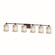 Veneto Luce Six Light Bath Bar in Dark Bronze (102|GLA842626WHTWDBRZ)