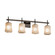 Veneto Luce Four Light Bath Bar in Matte Black (102|GLA841416WTFRMBLK)